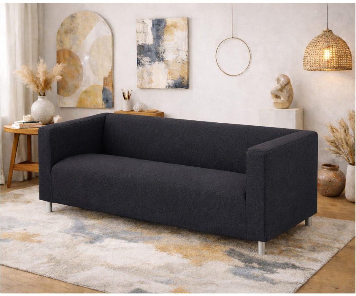 Poly Flax Klippan Loveseat Sofa Cover Compatible with IKEA Klippan Sofa