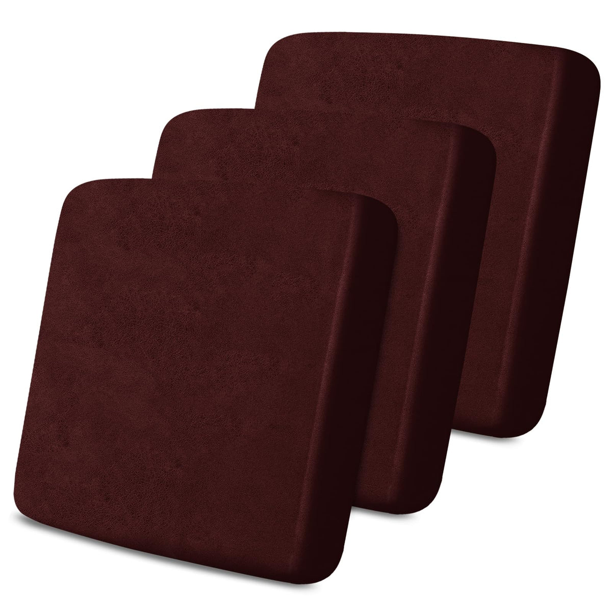 molasofa Leather Look Couch Cushion Covers, Stretch Sofa Cushion Covers for Sectional Armchair Loveseat Protector,Replacement Seat Cushion Slipcovers, Machine Washable (2 Cushion Loveseat, Red)