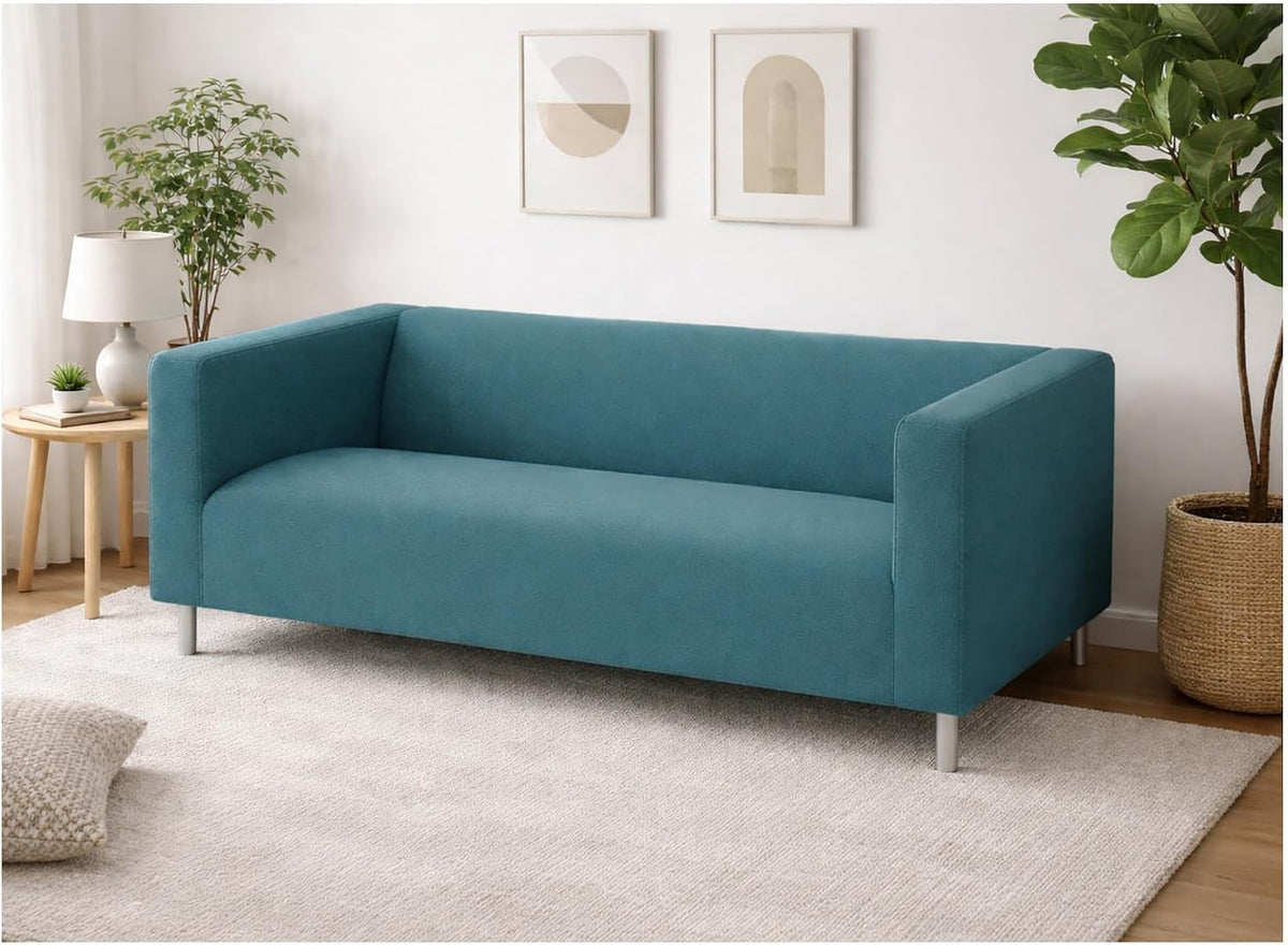 Poly Flax Klippan Loveseat Sofa Cover Compatible with IKEA Klippan Sofa