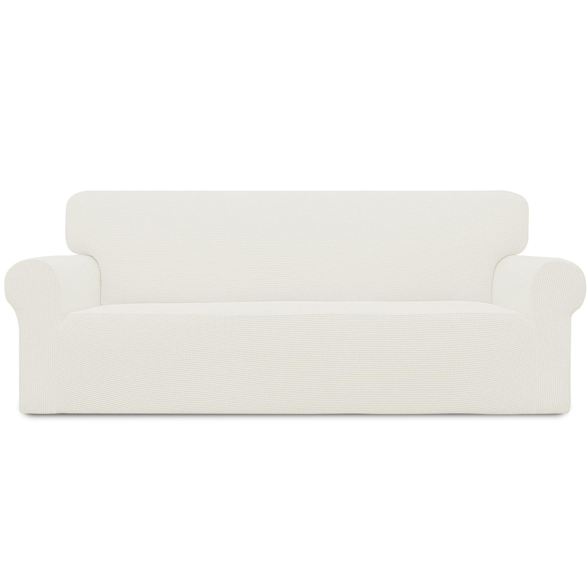 Easy-Going Stretch Loveseat Couch Covers Washable Cream