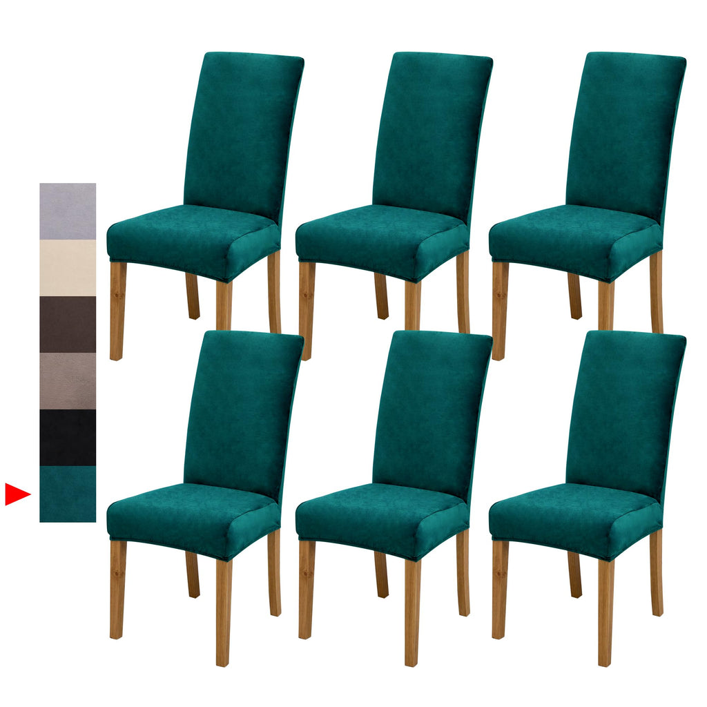 Velvet Dining Chair Covers,Dining Room Chair Covers Set of 6