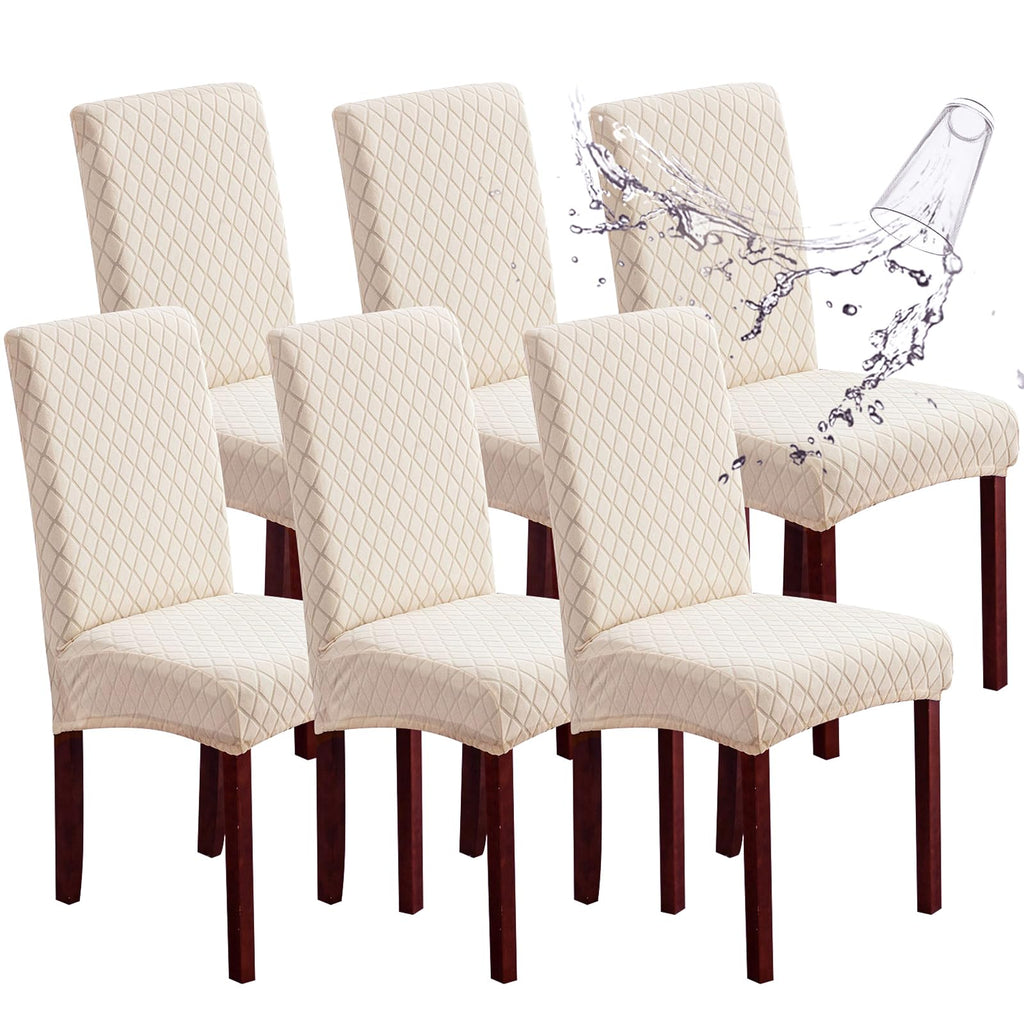 Genina Waterproof Dining Chair Covers Set of 4 Parsons Chair Slipcovers