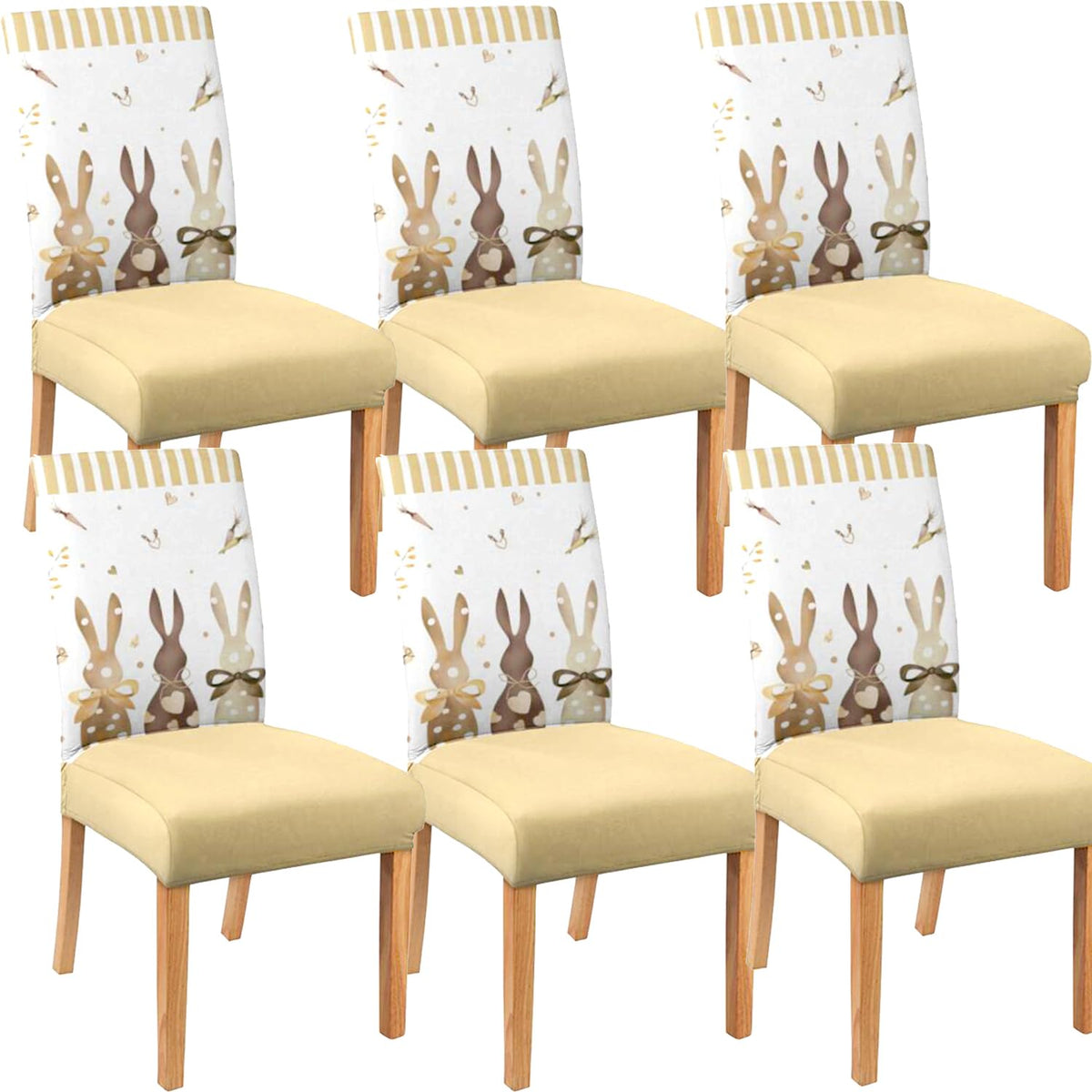 Halloween Chair Covers Set of 4, Fall Pumpkin Black/White Buffalo Plaid Chairs Slipcover for Dining Room, Removable Washable Breathable Cover in the Kitchen Restaurant Holiday Decor