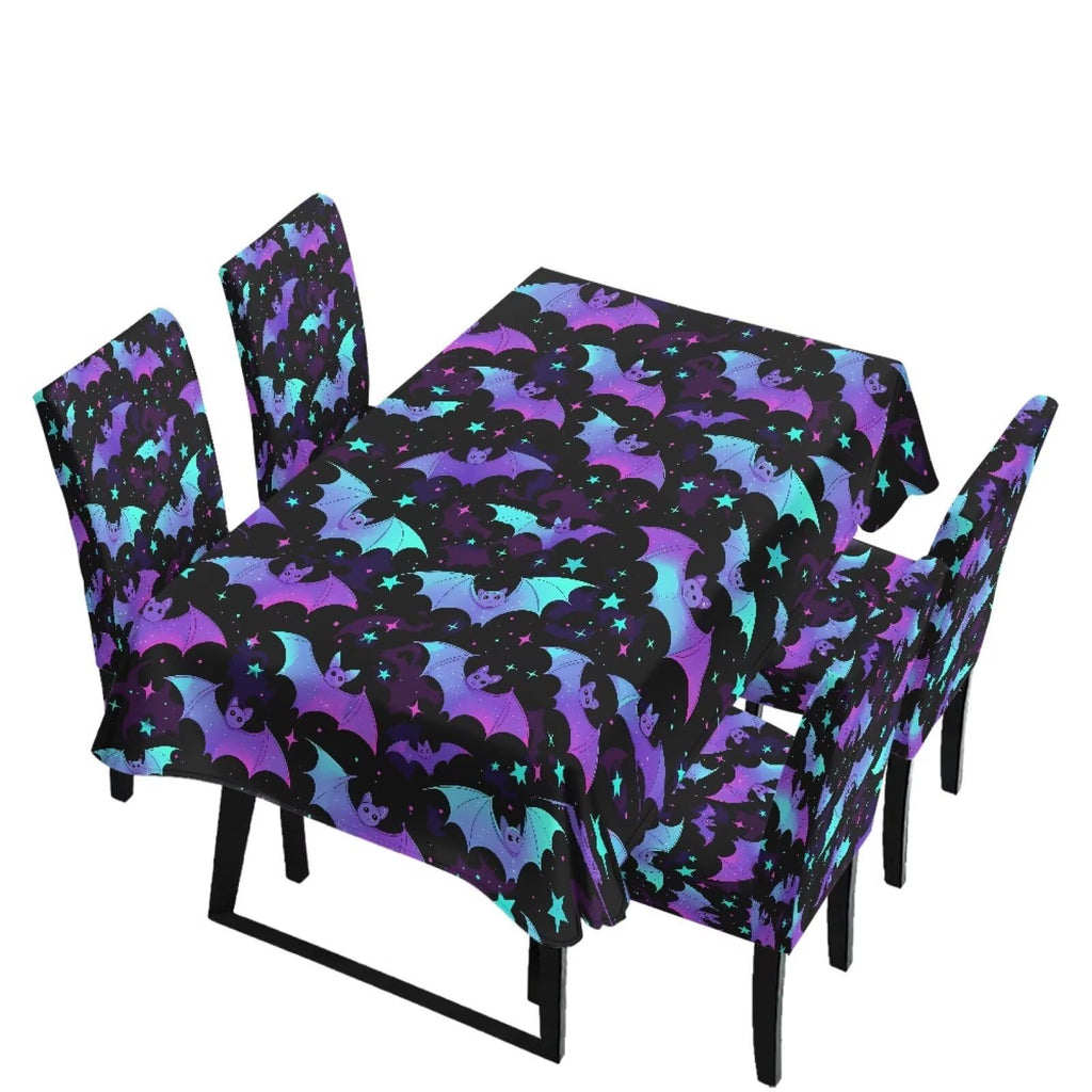 Dining Chair Covers and Dining Table Cloth Christmas Decor