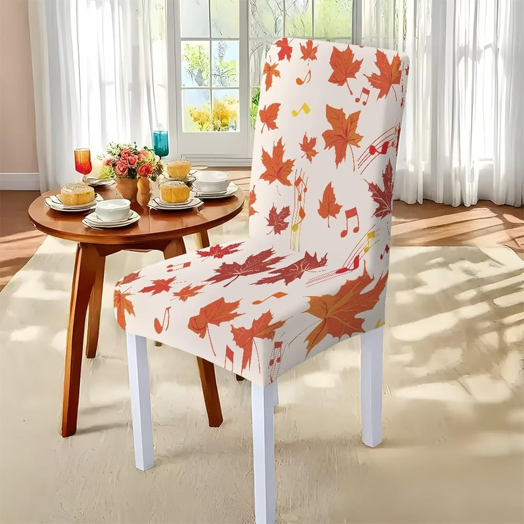 Maple Leaf Dining Table & Chair Cover Rectangle Dining Table Decor