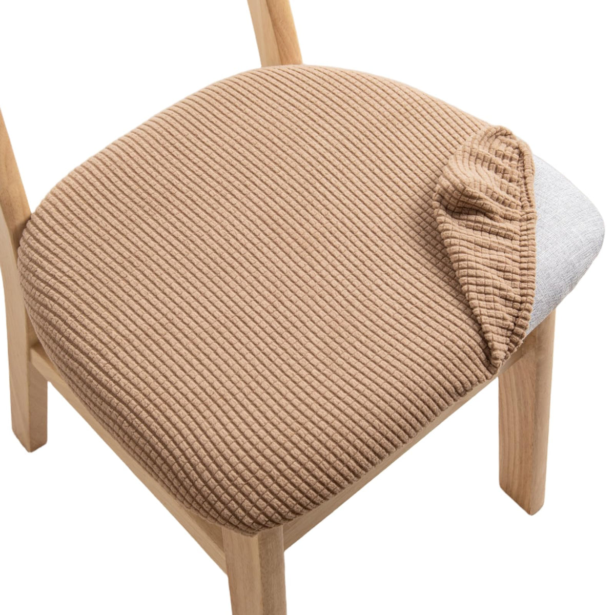 CRFATOP Waterproof Dining Chair Seat Cover Set of 6 Cushion Cover,L,Green