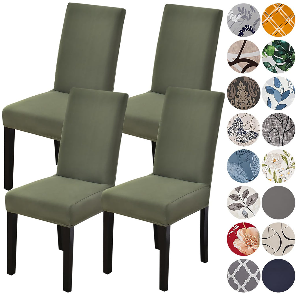 HZDHCLH Dining Chair Covers Set of 4 Stretch Chair Slipcovers Washable