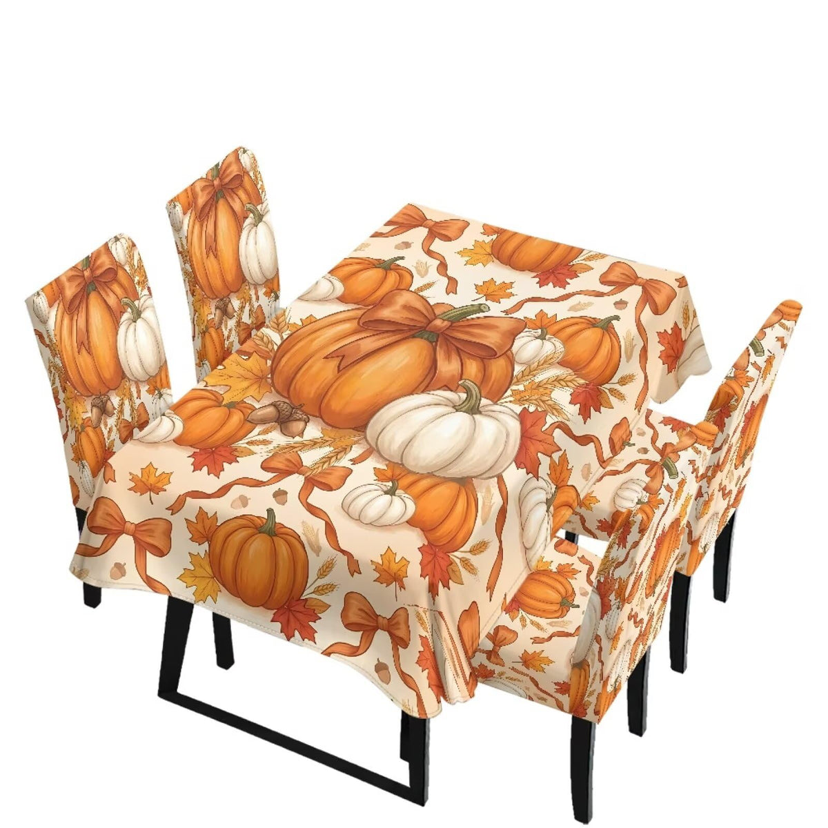 Maple Leaf Dining Table & Chair Cover Rectangle Dining Table Decor