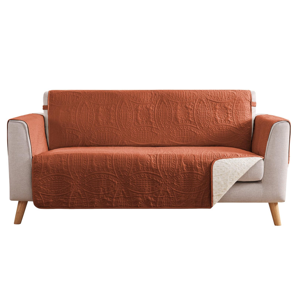 Beige Loveseat Covers for 2 Cushion Couch, Water-Repellent Quilted Covers for Sofa, Machine Washable Love Seat Couch Covers, Pet Friendly Loveseat Slipcovers (Loveseat 48", Beige Cream)
