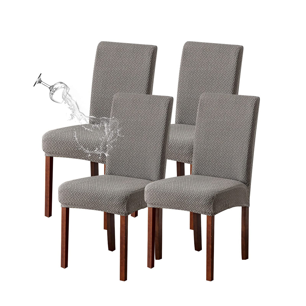 Genina Waterproof Chair Covers for Dining Room Chair Slipcovers Set of 4
