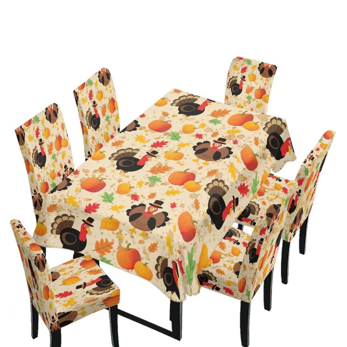 Maple Leaf Dining Table & Chair Cover Rectangle Dining Table Decor