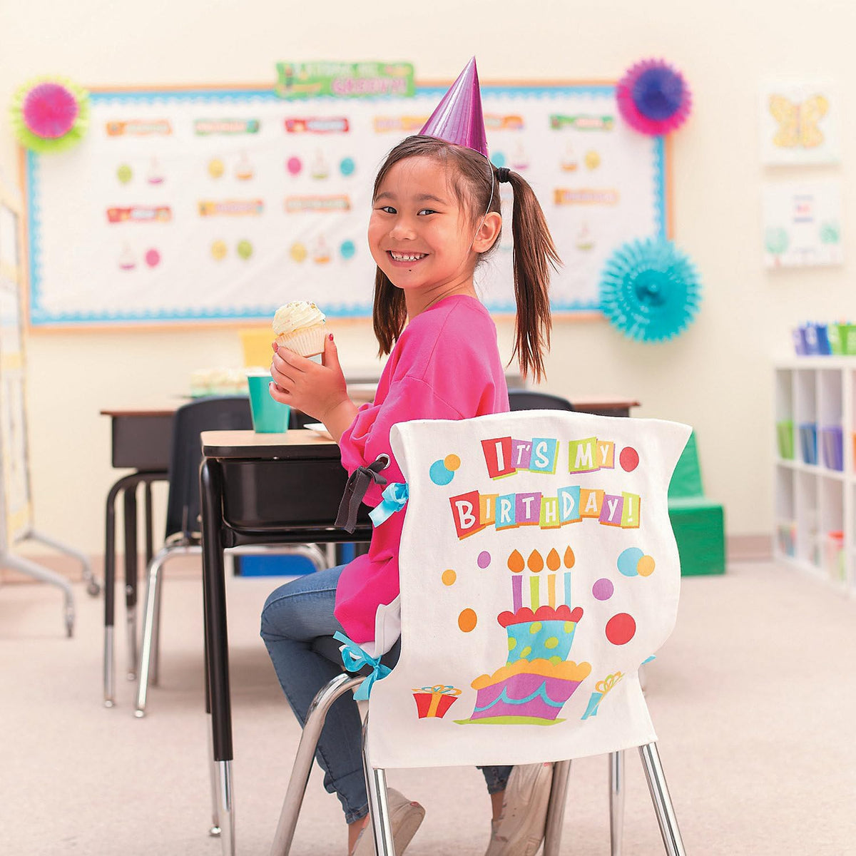Fun Express Birthday Chair Cover for Classroom