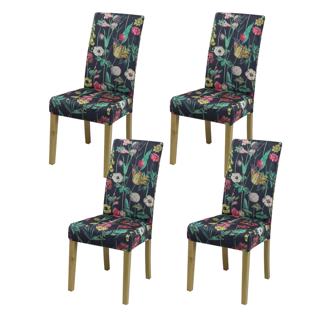 Velvet Dining Chair Covers,Dining Room Chair Covers Set of 6