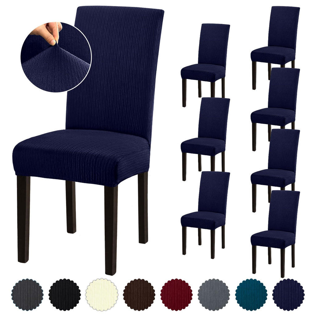 Stretch Dining Room Chair Covers Set of 6, Removable Washable Chair Covers for Dining Chairs,Dining Room, Hotel, Ceremony
