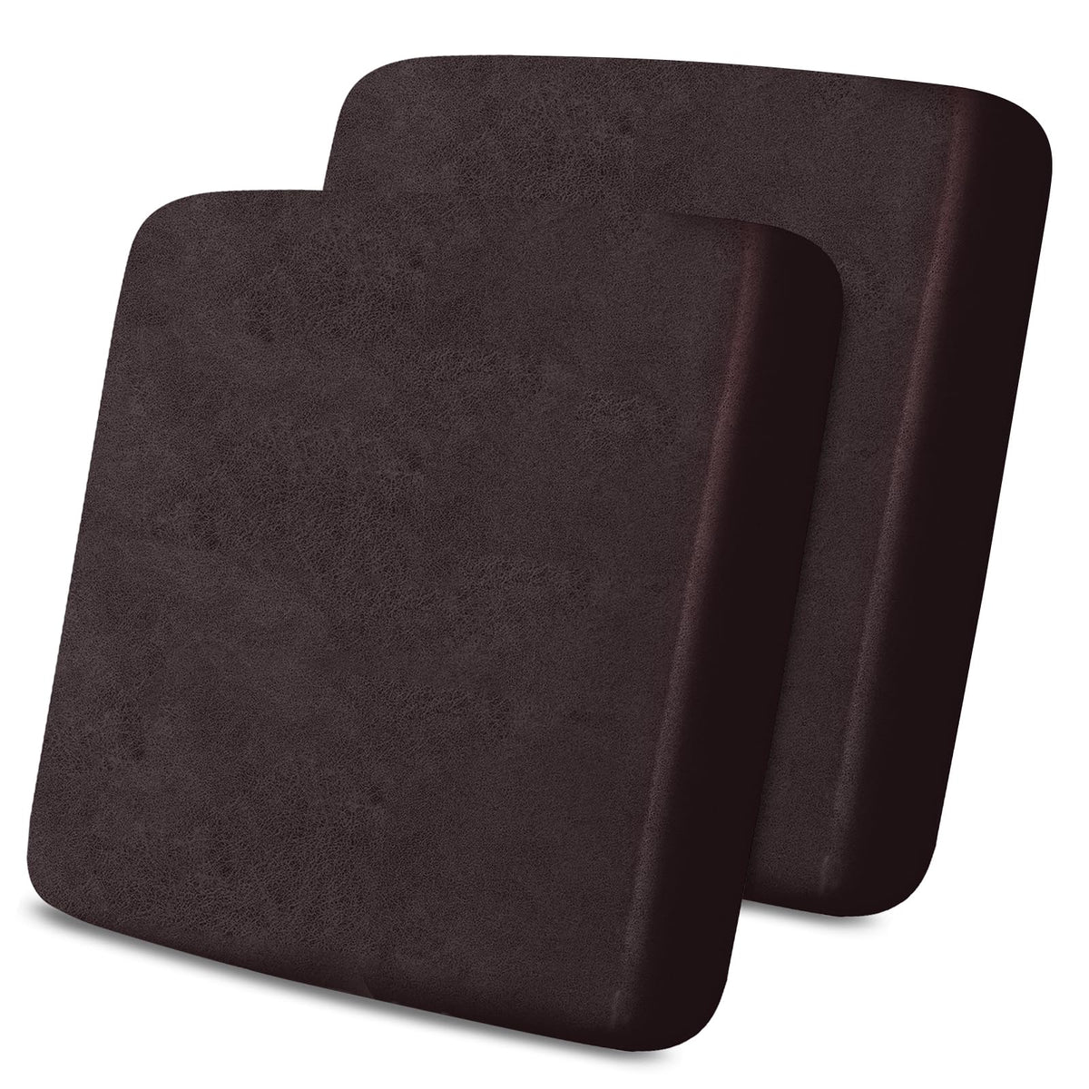 molasofa Leather Look Couch Cushion Covers, Stretch Sofa Cushion Covers for Sectional Armchair Loveseat Protector,Replacement Seat Cushion Slipcovers, Machine Washable (2 Cushion Loveseat, Red)