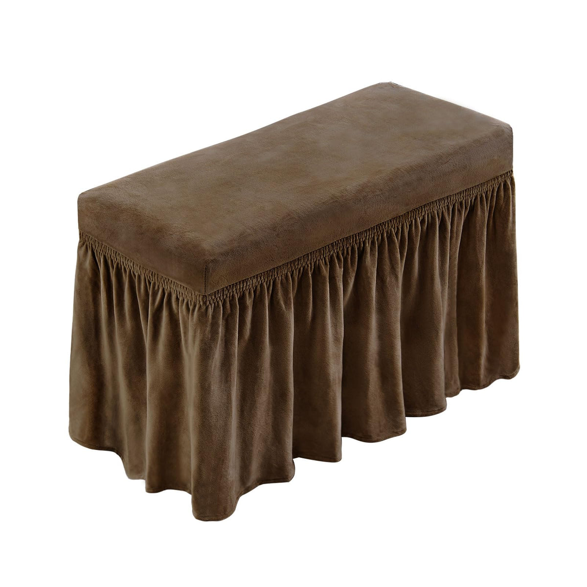NICEEC Spandex Dining Bench Cushion Cover Bench Covers Stretch with Skirt