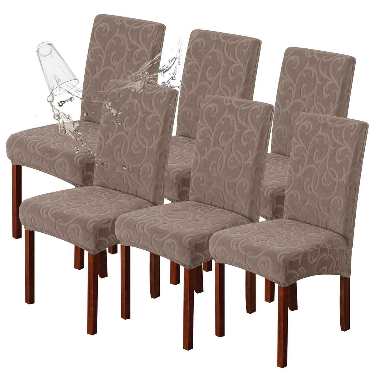 Waterproof Dining Room Chair Covers, Stretch Parsons Chair Slipcovers
