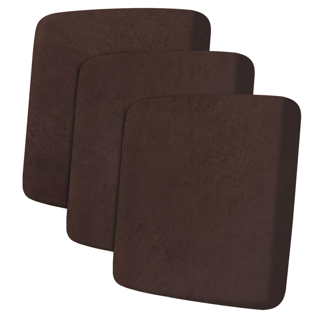 ANARACHON Leather Look Couch Cushion Covers Sofa Seat Slipcovers Sets Couches Furniture Protector for Sectional Armchair Loveseat Pets Kids Stretch Spandex Fabric (2 Cushion Loveseat, Burgundy)