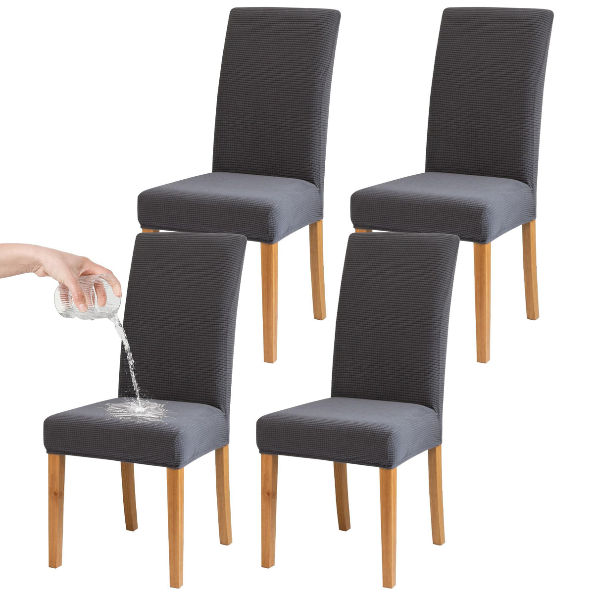 Dining Chair Covers, Stretch Seat Covers, Washable Furniture Protector