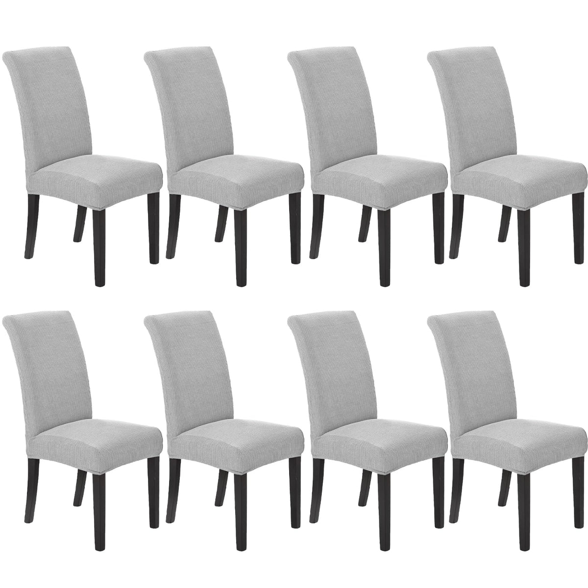 Stretch Chair Covers for Dining Room Set of 4, Removable Washable Dining Room Chair Covers, Dining Chair Slipcovers Seat Protector, Great for Home and Banquet Decor (Pureed Pumpkin, 4 Pack)