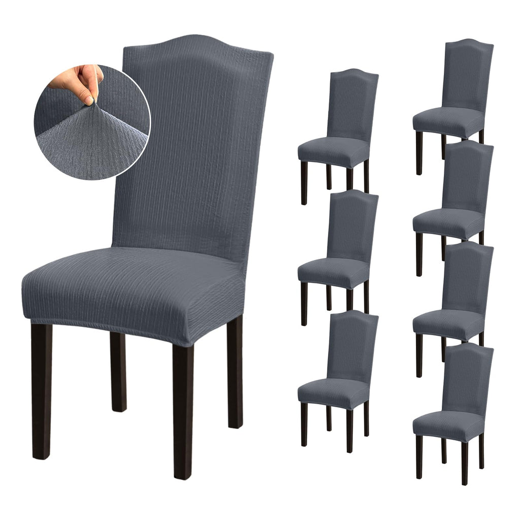 Stretch Dining Room Chair Covers Set of 6, Removable Washable Chair Covers for Dining Chairs,Dining Room, Hotel, Ceremony