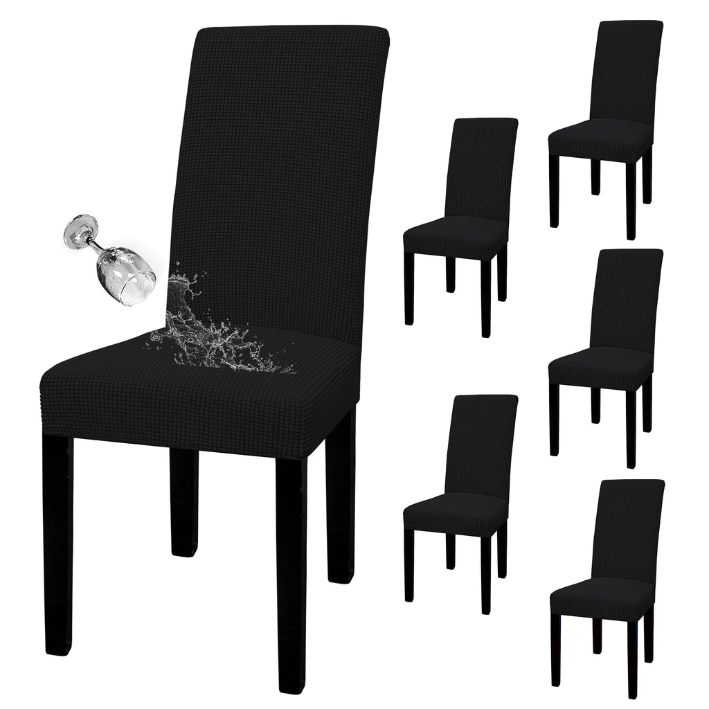 Easy-Going 100% Waterproof Dining Room Chair Covers Set of 6, Large