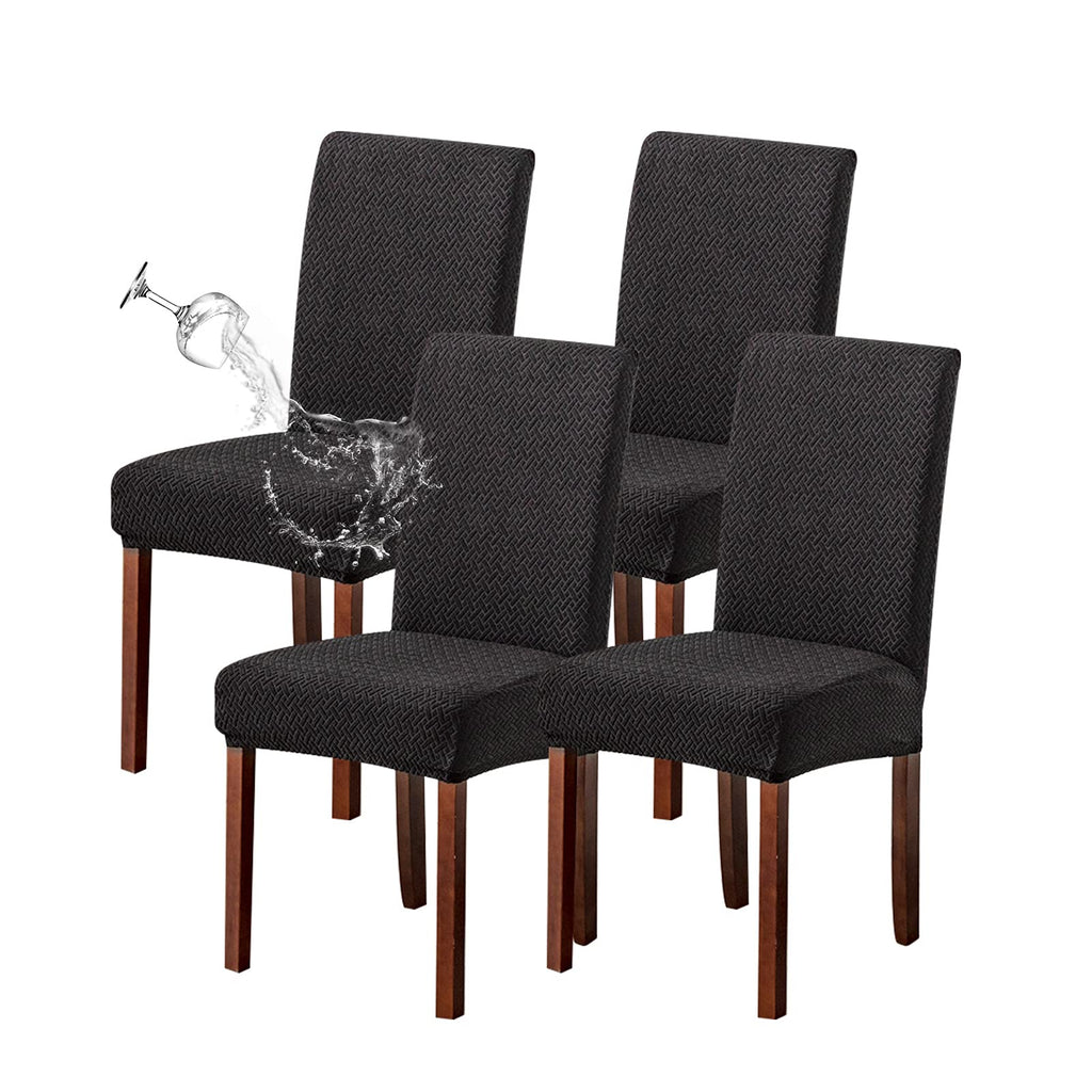 Genina Waterproof Chair Covers for Dining Room Chair Slipcovers Set of 4