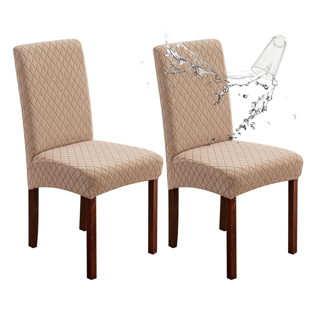 Genina Waterproof Dining Chair Covers Set of 4 Parsons Chair Slipcovers