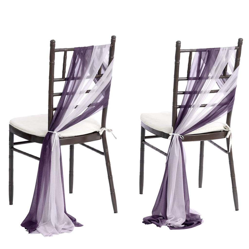 Ling's moment Chair Sashes Wedding Aisle Decorations Sage Milky Green 16pcs