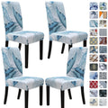 SPRINGRICO Chair Covers for Dining Room Set of 4, Stretch Dining Chair Cover, Washable Spandex Kitchen Parsons Chair Slipcovers, Removable Seat Protector for Home or Party (4 Pack, Lotus Gray)