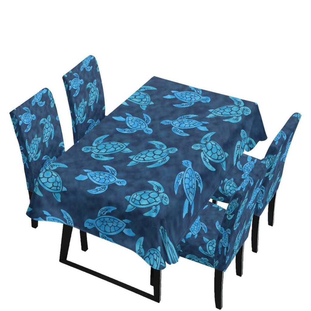 Dining Chair Covers and Dining Table Cloth Christmas Decor