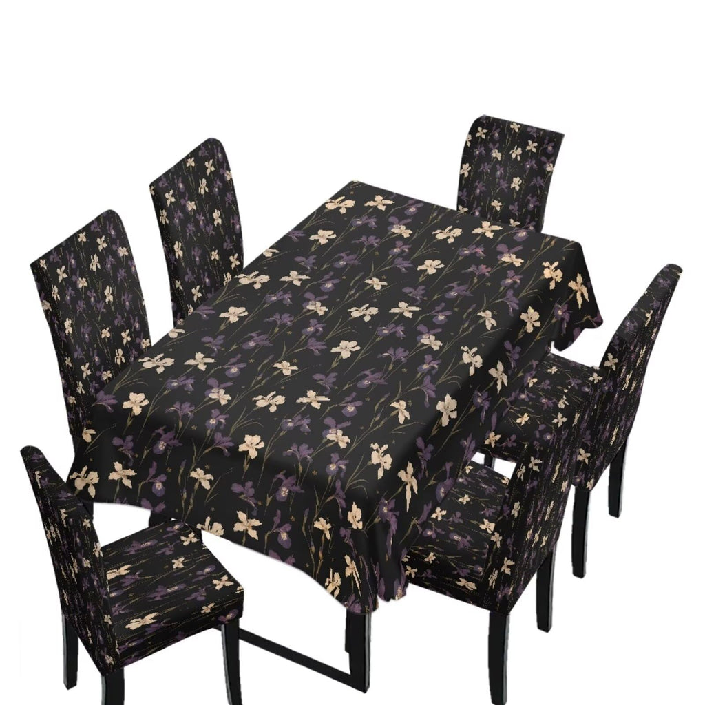 Dining Table Chair Covers 5 Pack, Removable Parsons Chair Slipcovers Dust Proof Tablecloths Scratch Resistant Seat Protector for Dining Room, Sunflower Honeycomb Bee Print Yellow