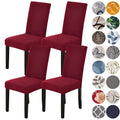 HZDHCLH Dining Chair Covers Set of 4 Stretch Chair Slipcovers Washable