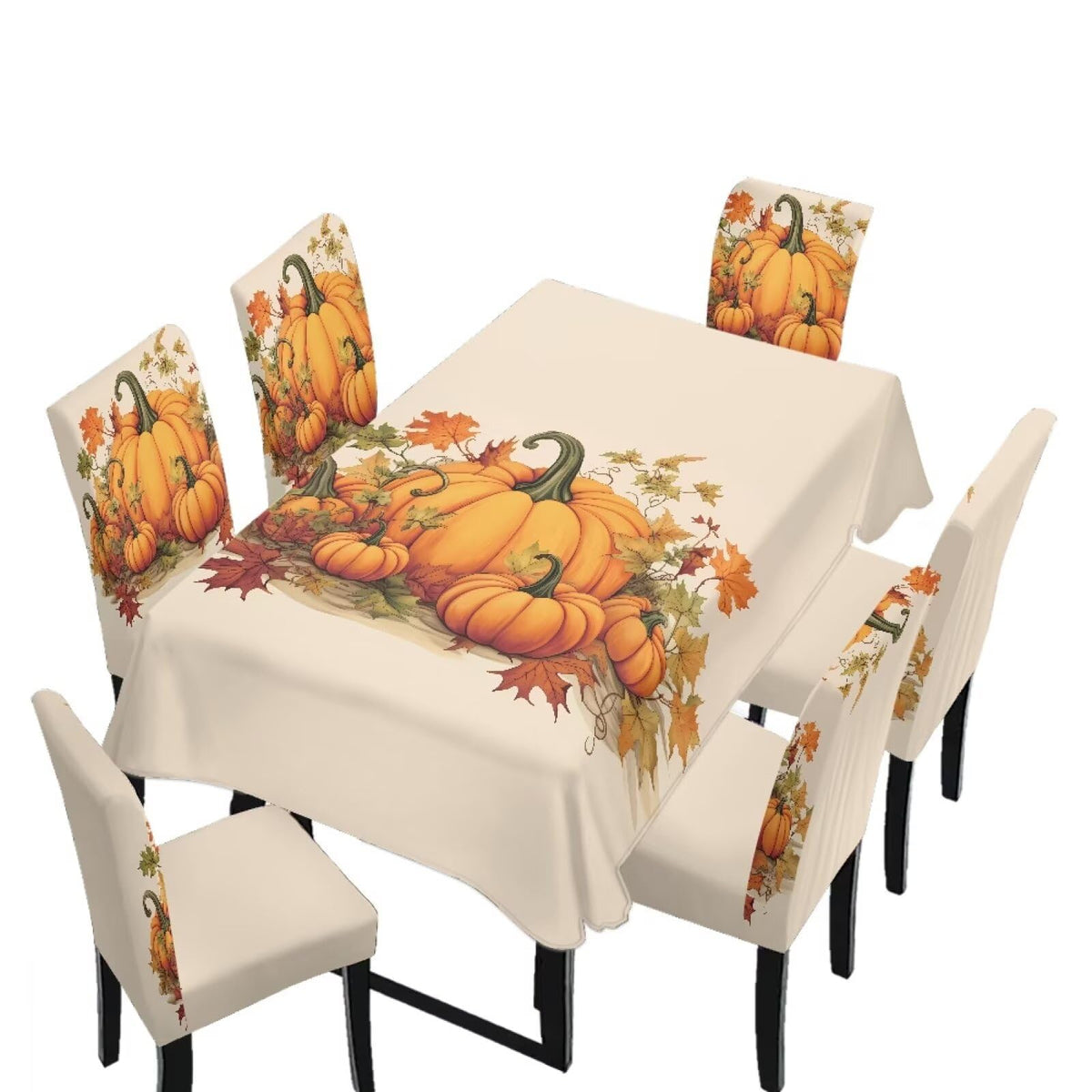 Maple Leaf Dining Table & Chair Cover Rectangle Dining Table Decor
