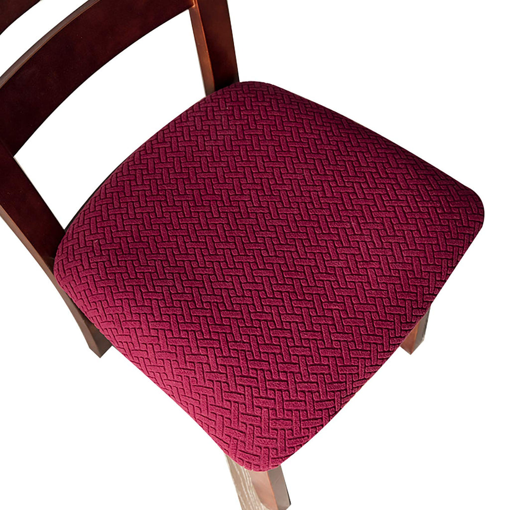 Genina Seat Covers for Dining Room Washable Chair Seat Slipcovers Set of 4