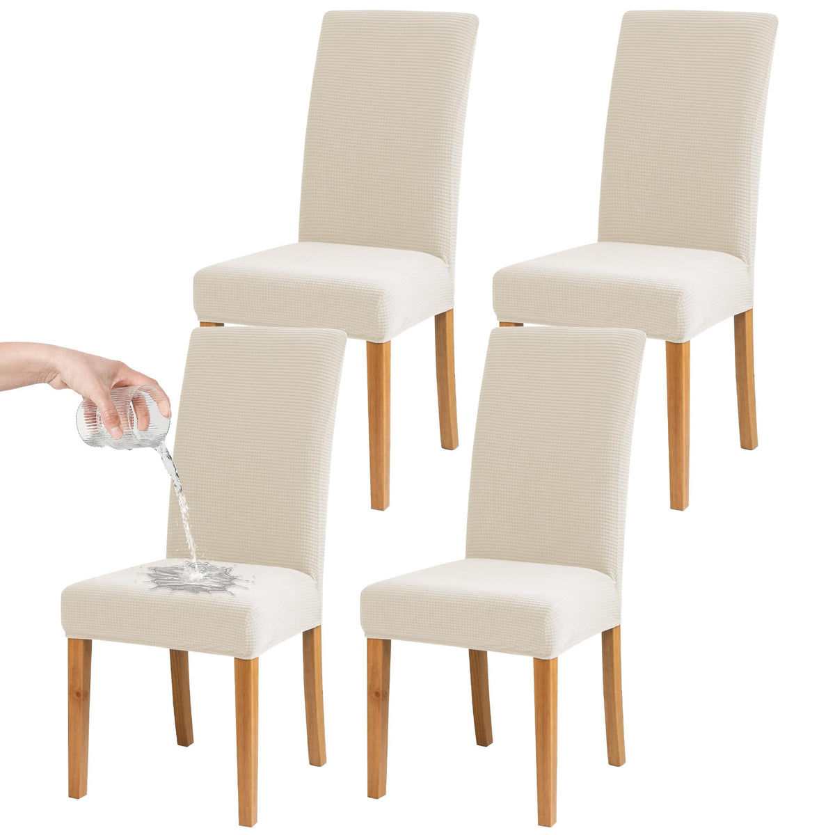 Dining Chair Covers, Stretch Seat Covers, Washable Furniture Protector