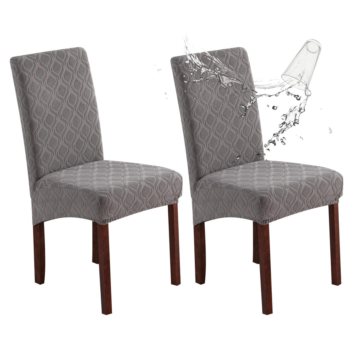 Genina Waterproof Dining Chair Covers Set of 4 Parsons Chair Slipcovers