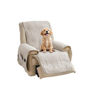 Stay in Place Ivory White Quilted Loveseat Couch Cover for 2 Cushion Couch, Water Repellent Love Seat Quilted Sofa Covers Washable, Pet Friendly Slipcovers (Loveseat 48", Ivory White)