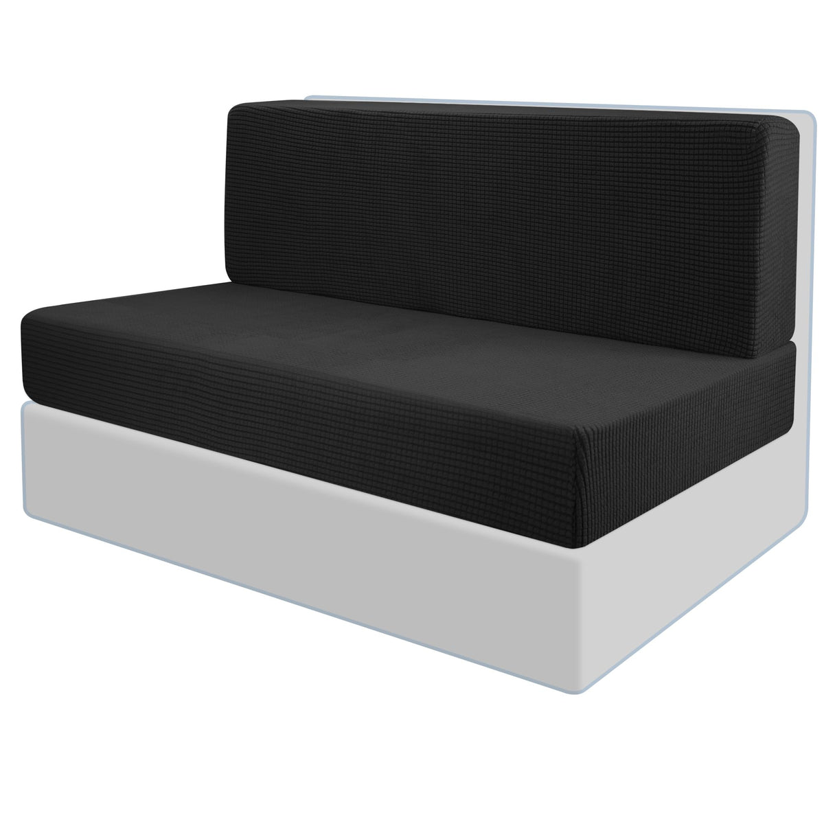 Tlswshsy RV Dinette Cushion Covers-Stretchable Loveseat Sofa Furniture Protector -Elastic Camper Cushion Slipcoversfor RV Camper Car Bench (Khak)