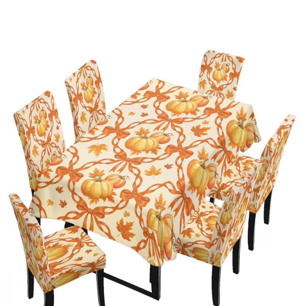 Maple Leaf Dining Table & Chair Cover Rectangle Dining Table Decor