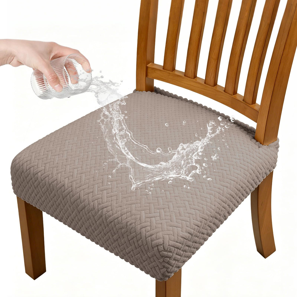 Dioxide Waterproof Seat Covers, Sand, 6 PCS