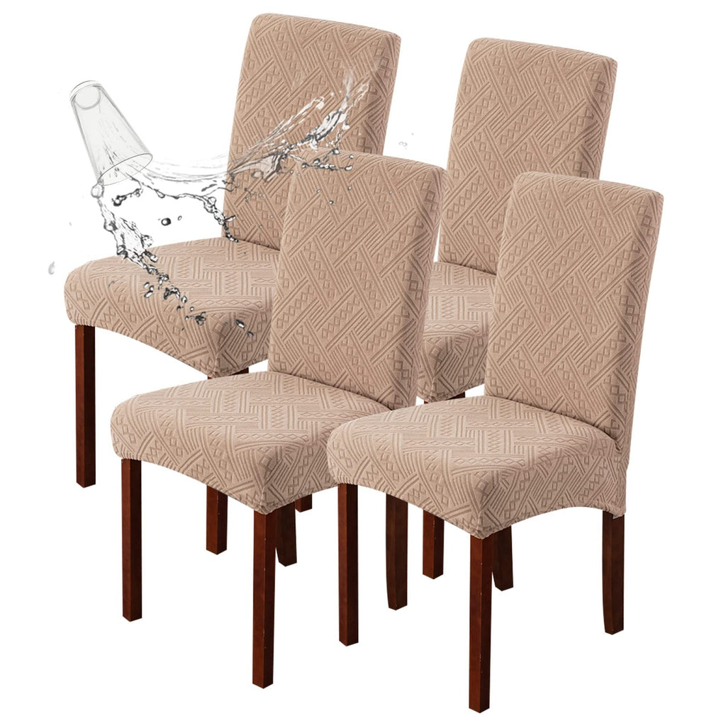Waterproof Dining Room Chair Covers, Stretch Parsons Chair Slipcovers
