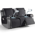 TAOCOCO 100% Waterproof Loveseat Recliner Cover with Console, Stay in Place
