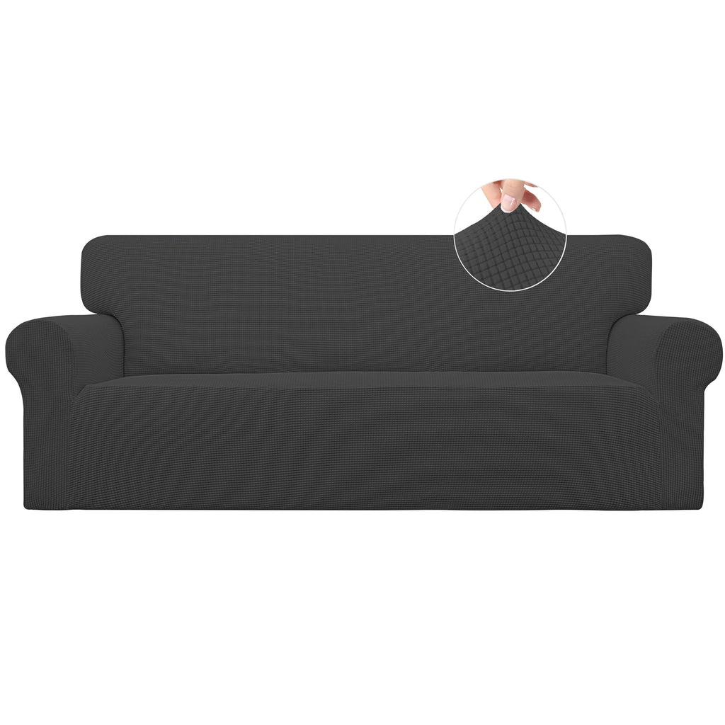 Easy-Going Stretch Loveseat Couch Covers Washable Cream