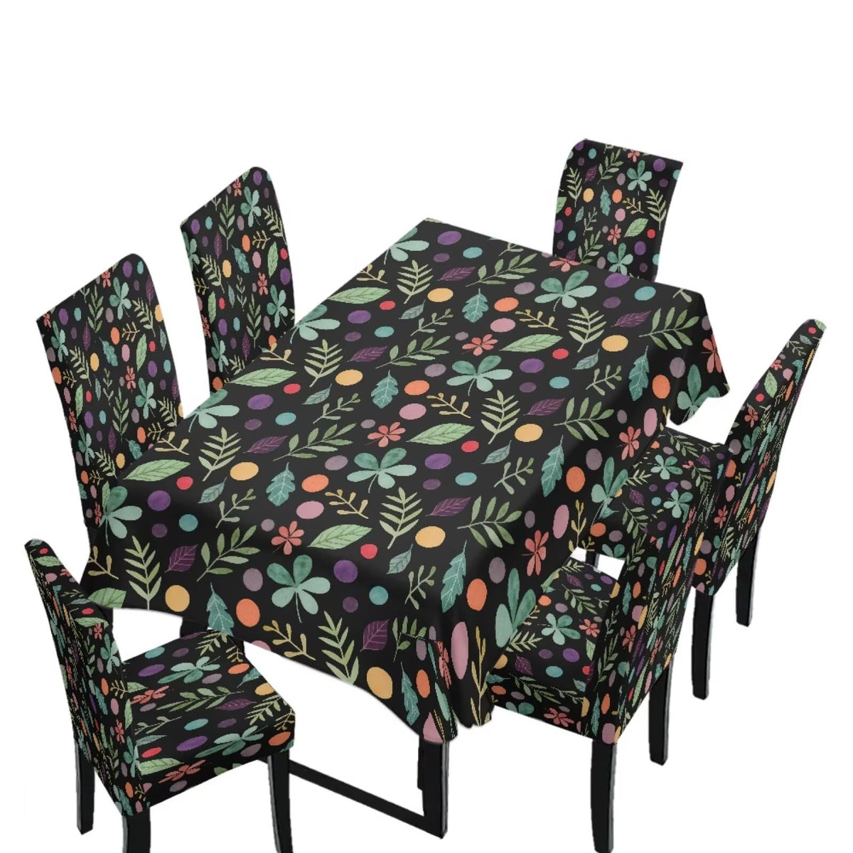 Dining Table Chair Covers 5 Pack, Removable Parsons Chair Slipcovers Dust Proof Tablecloths Scratch Resistant Seat Protector for Dining Room, Sunflower Honeycomb Bee Print Yellow