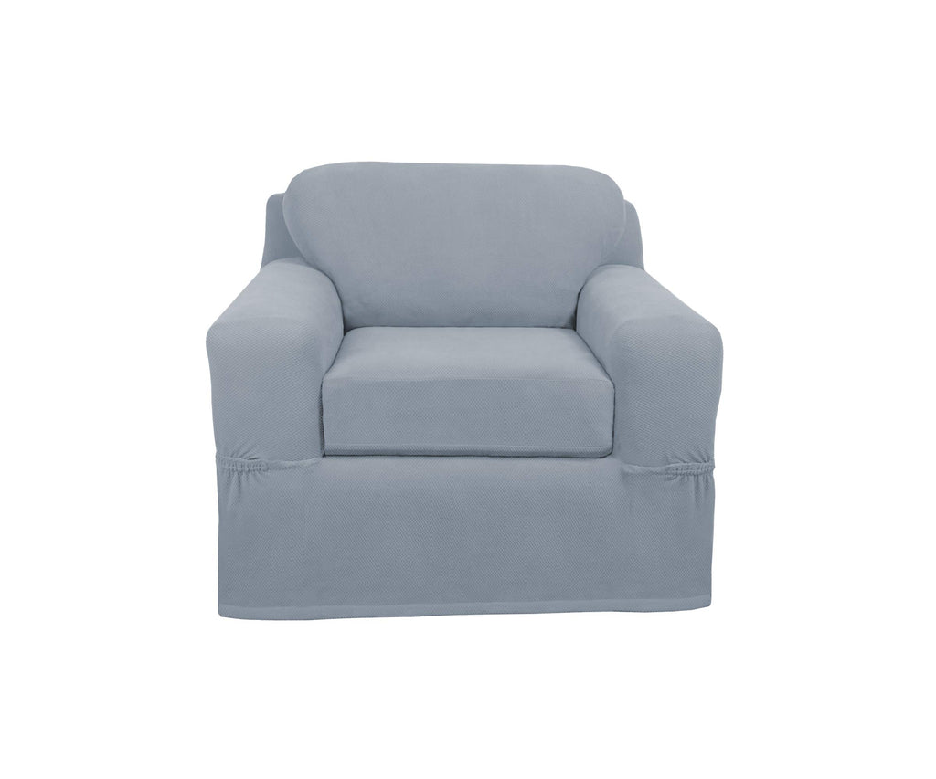 Maytex Pixel 2 Piece Loveseat Slipcover, Black