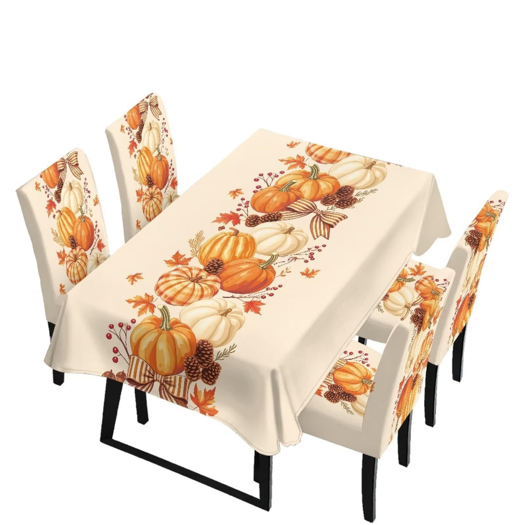 Maple Leaf Dining Table & Chair Cover Rectangle Dining Table Decor