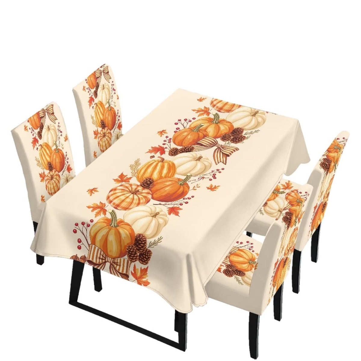 Maple Leaf Dining Table & Chair Cover Rectangle Dining Table Decor