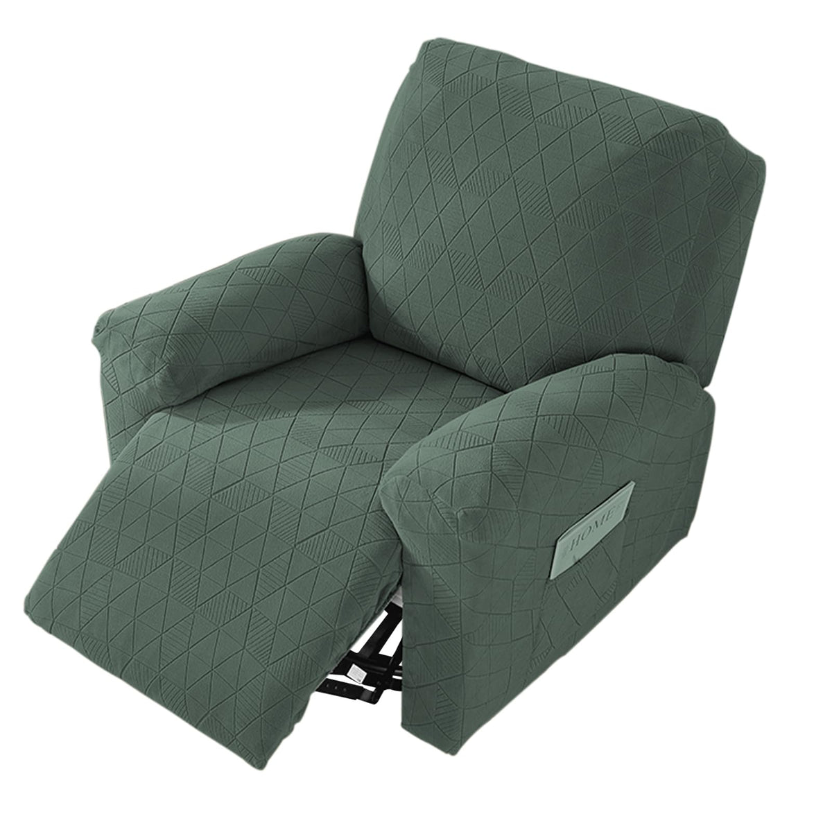 NORTHERN BROTHERS Loveseat Cover - Jacquard Reclining Cover for 2 Seater, Pet Friendly, Light Grey