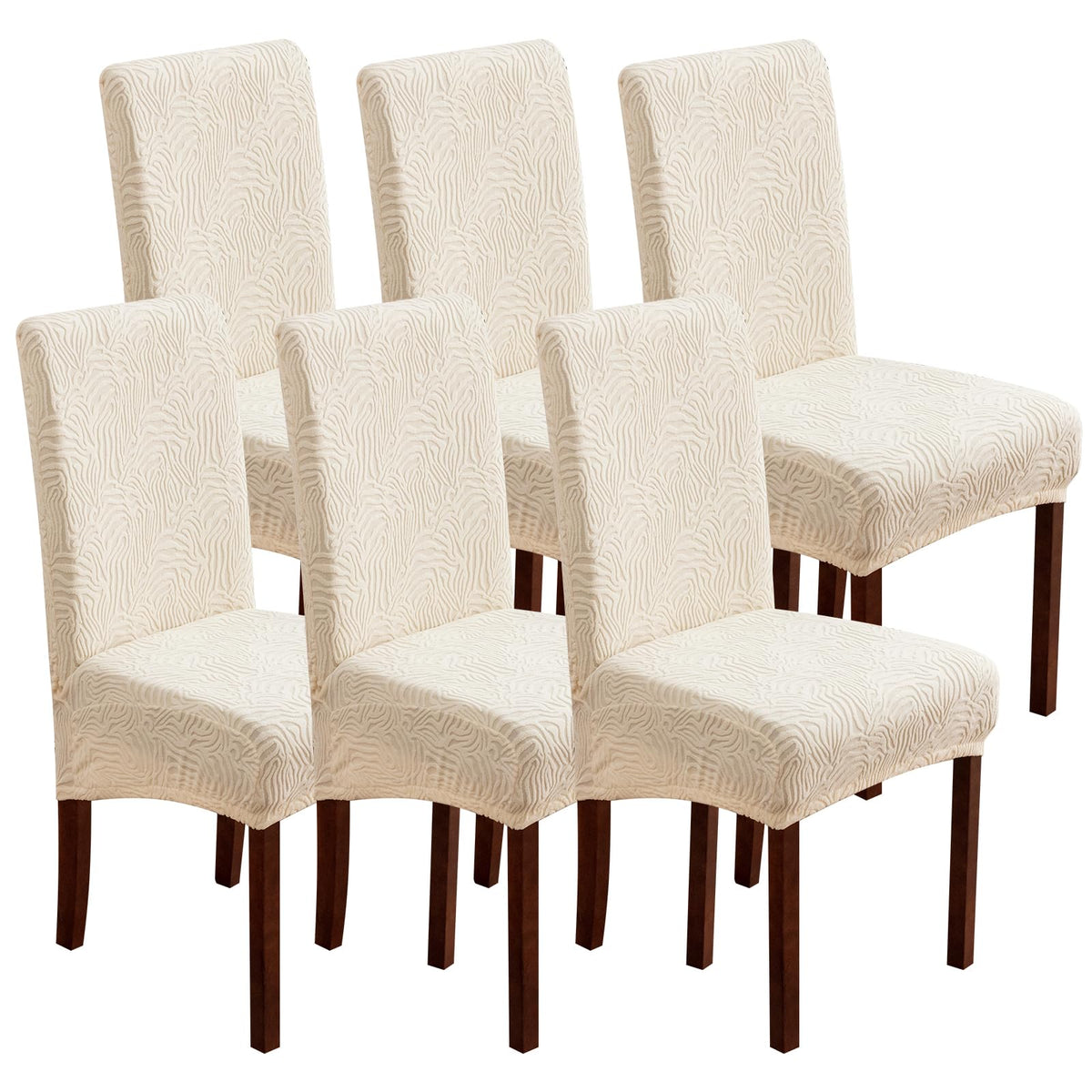 Dining Chair Covers Set of 6, Stretch Parsons Chair Slipcovers